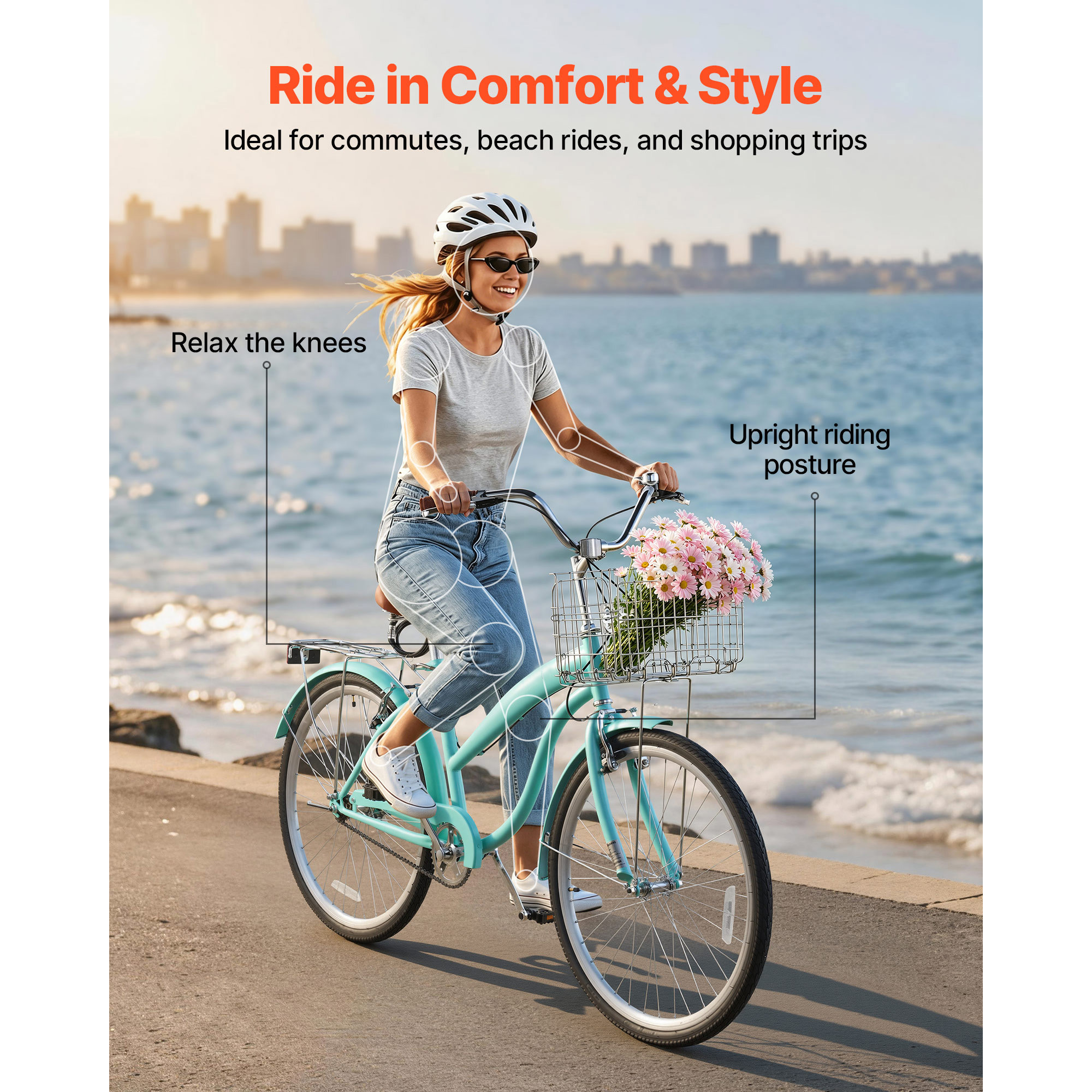 Women Bike, 26 In Beach Cruiser Bike